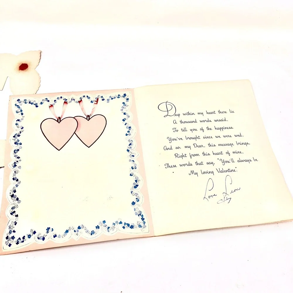 Vintage Valentines Day Greeting Card American‎ Stanley Greetings Box Included